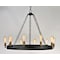 Maxim Lighting Noble 10-Light 37.5" Wide Black / Natural Aged Brass Chandelier 26275BKNAB - alternate 2